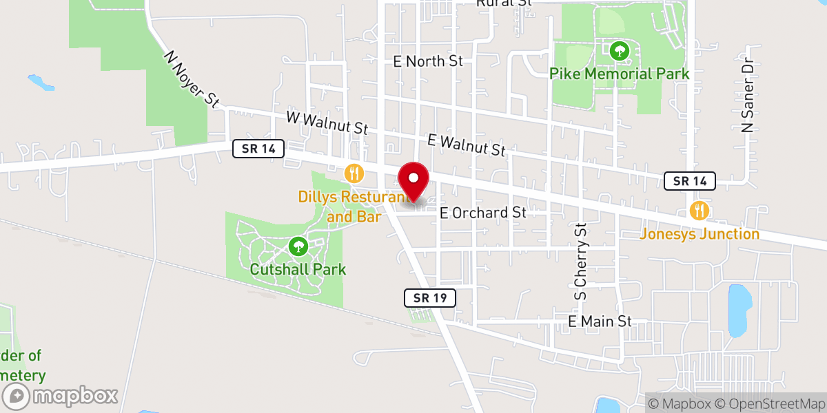 Map showing location of Hallstrom Exterior Clean