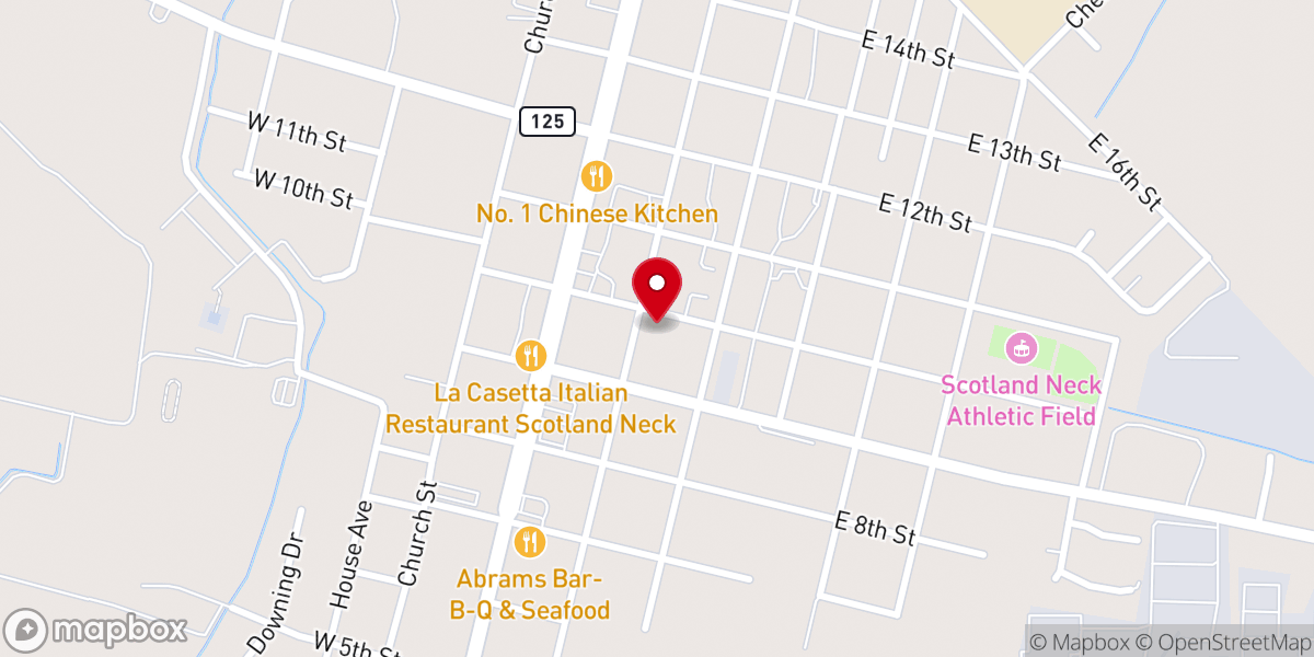 Map showing location of Wilder's Chapel