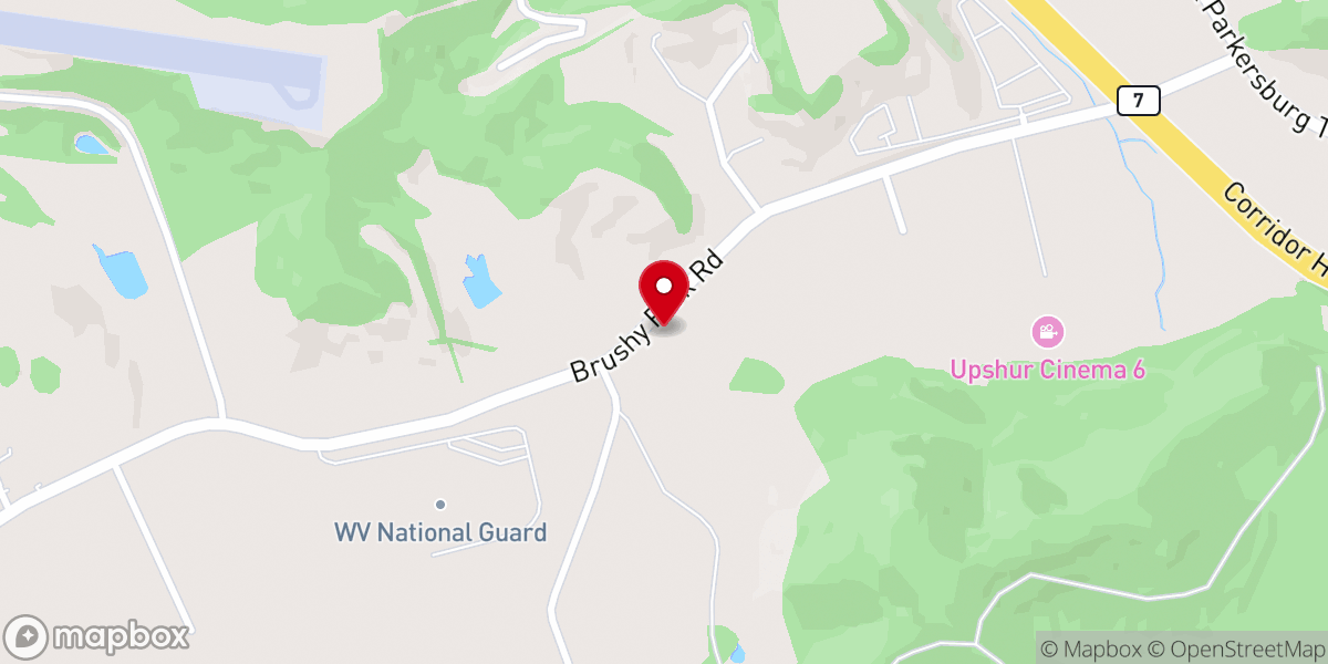 Map showing location of Wayside Southern Baptist Church