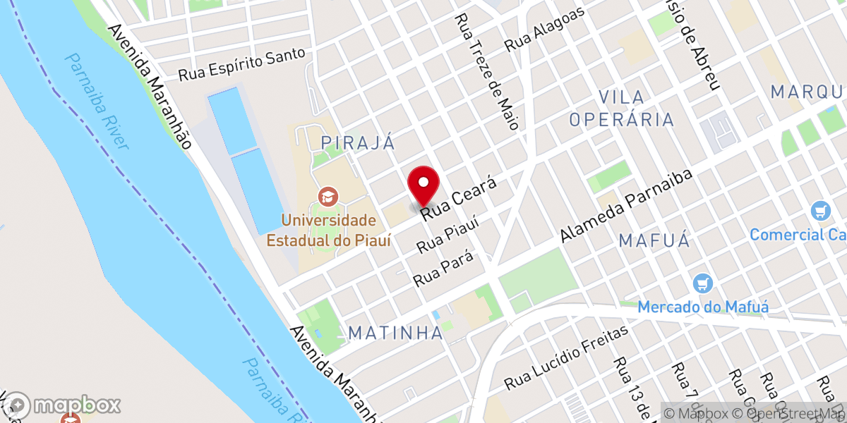Map showing location of Igreja Batista Filadélfia - Pirajá