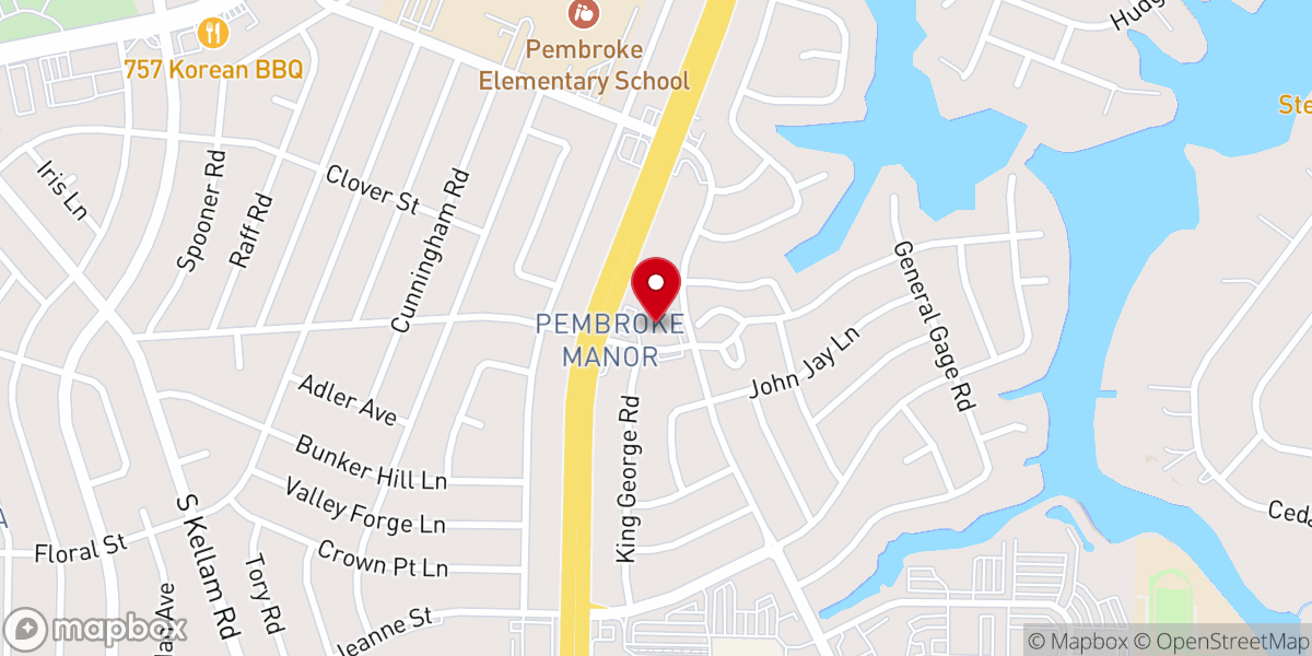 Map showing location of SonRise Christian Church