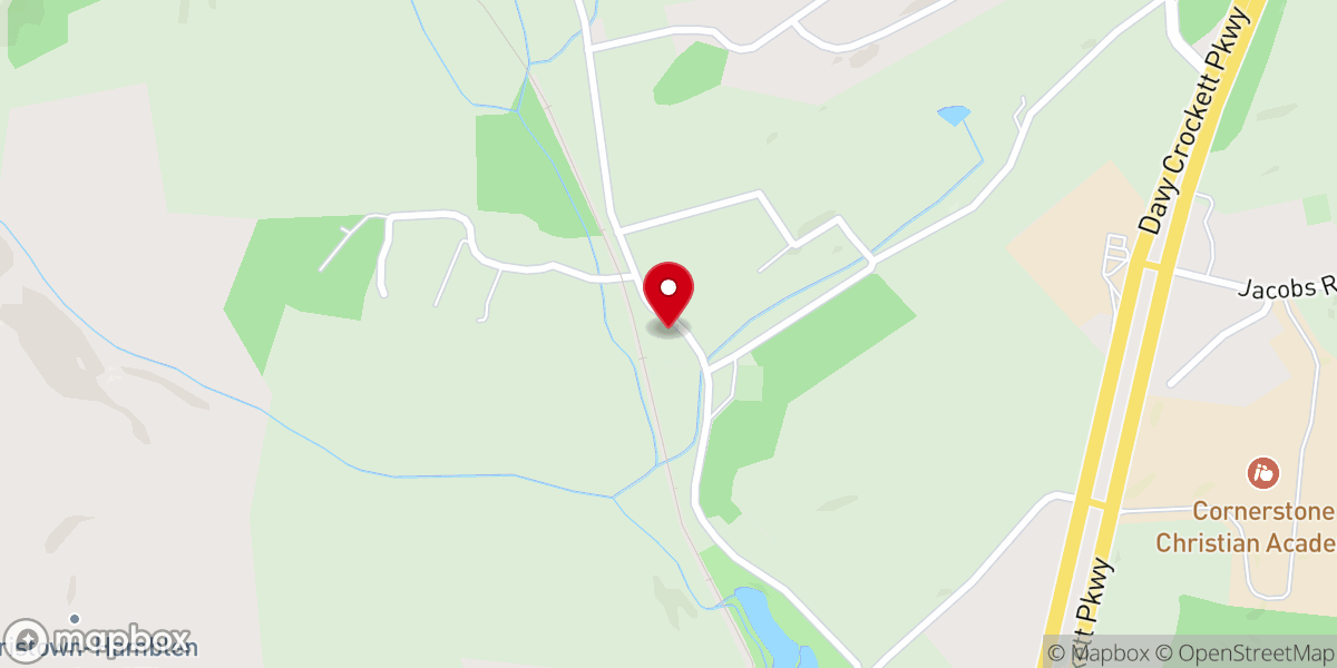 Map showing location of Bible Aires Baptist Church
