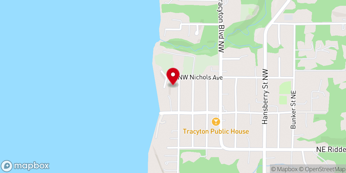 Map showing location of Tracyton United Methodist Church