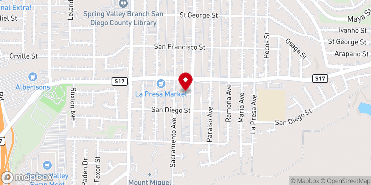 Map showing location of Cross Of Calvary Ministry