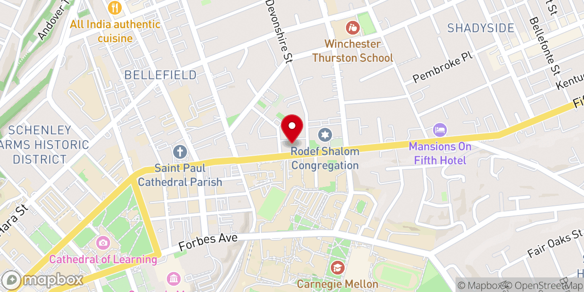 Map showing location of Holy Spirit Byzantine Catholic Church