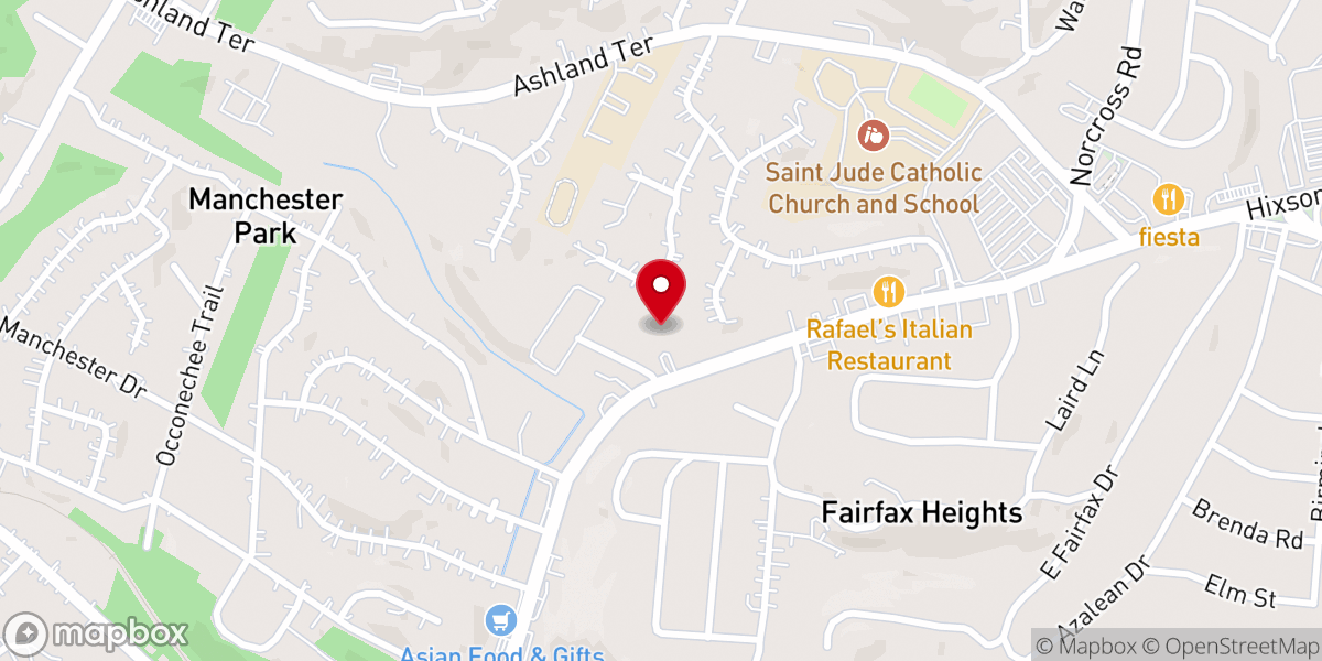 Map showing location of Grace Bible Church