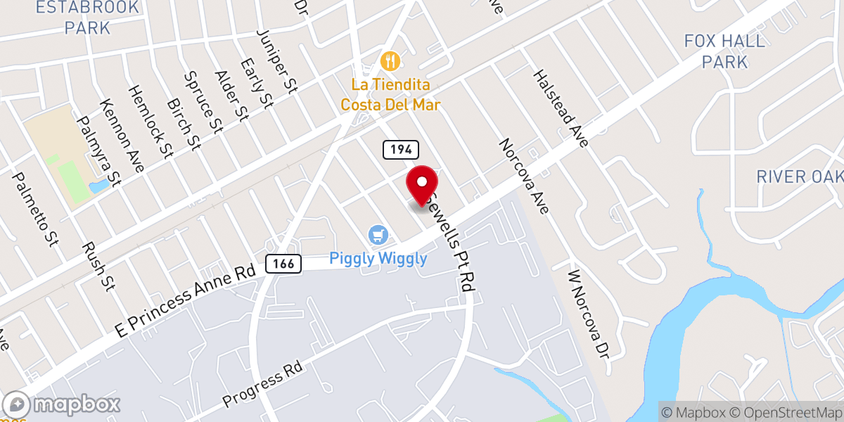 Map showing location of Coleman Place Presbyterian Church