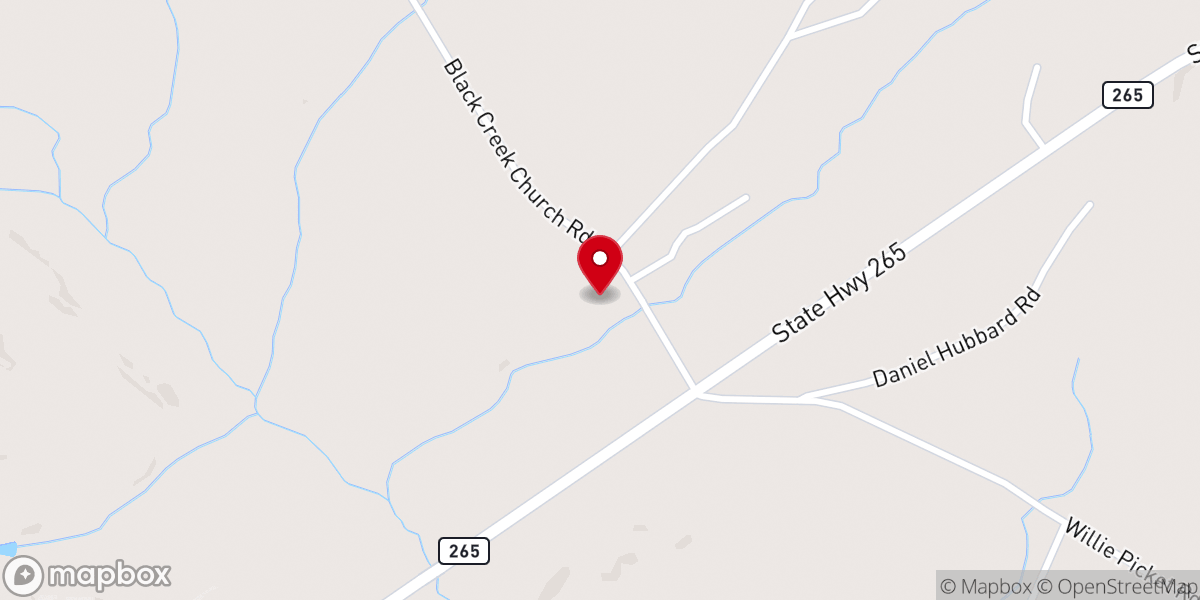 Map showing location of Baptist