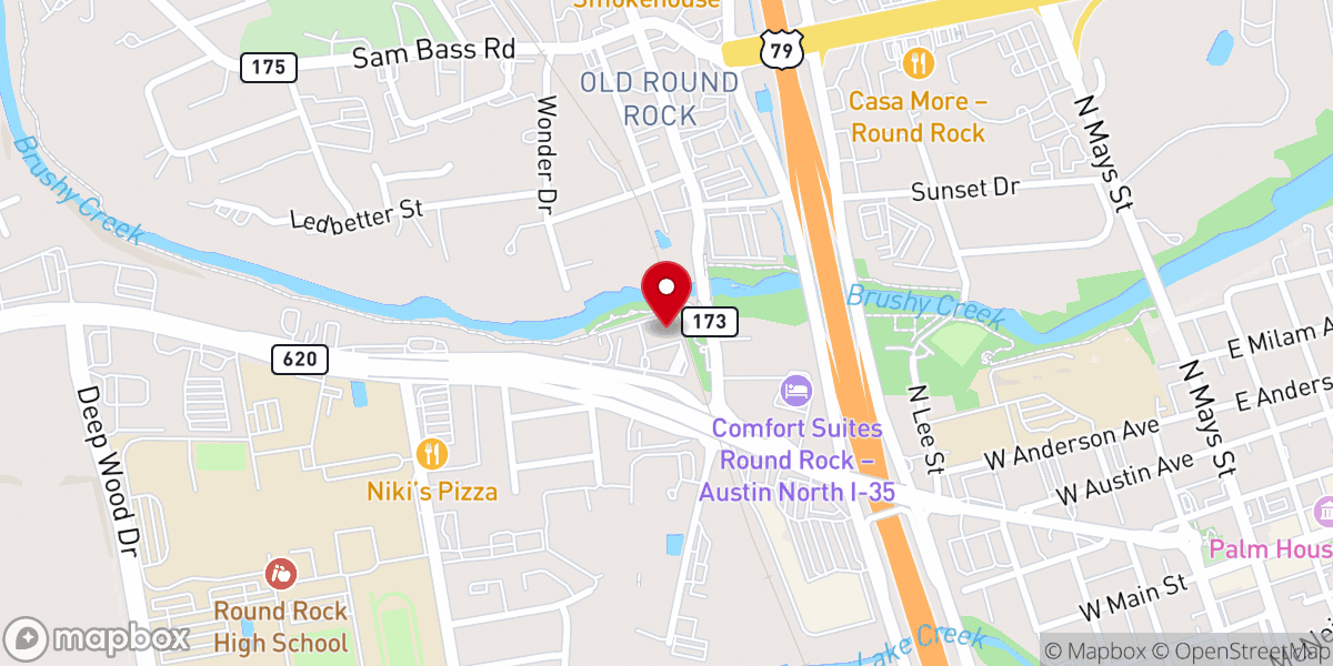 Map showing location of Victorious Living Christian Ministries