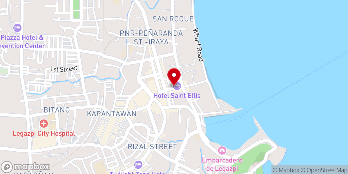 Map showing location of Tehilla Christian Church CMGO Legazpi City