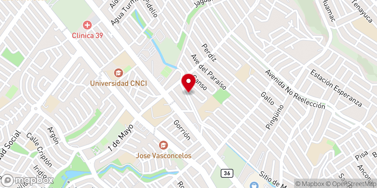 Map showing location of Iglesia Bautista Monte Horeb