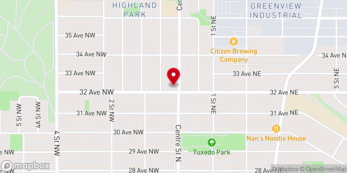 Map showing location of Fairview Baptist Church