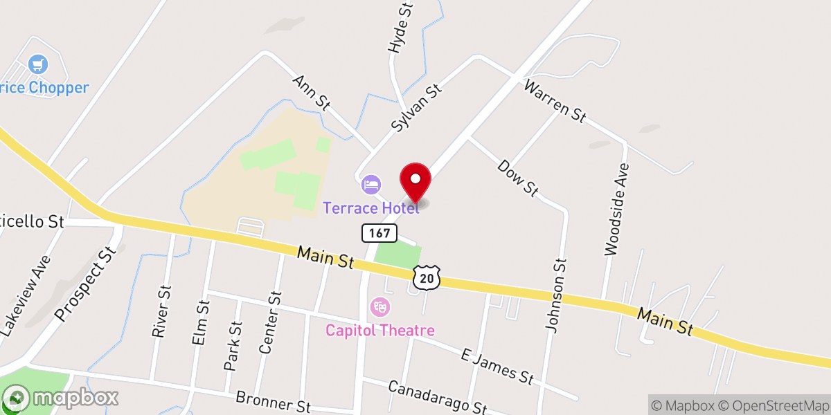 Map showing location of Church of Christ Uniting