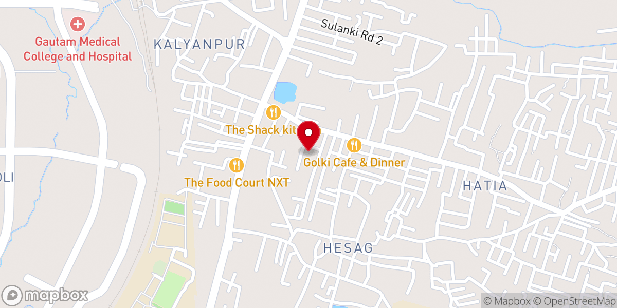 Map showing location of St. John's Church (CNI)