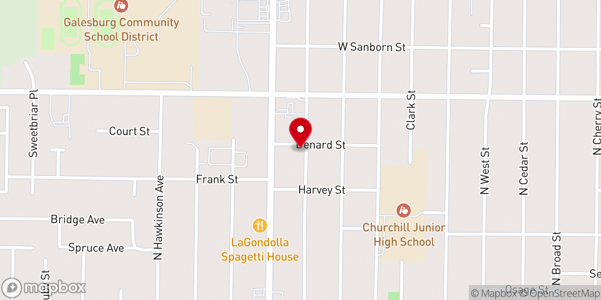 Map showing location of Good News Baptist Church