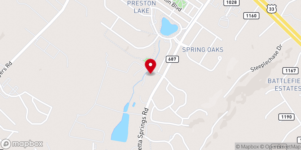 Map showing location of Presbytery of Shenandoah
