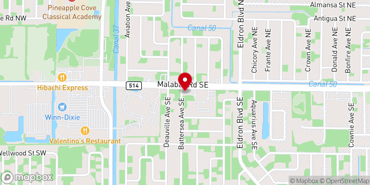 Map showing location of St Vincent de Paul Society Palm Bay Fl