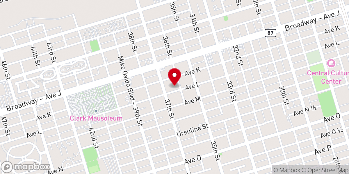 Map showing location of Grace Episcopal Church