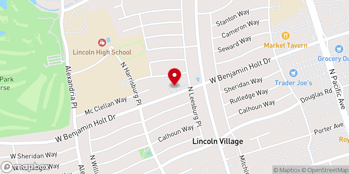 Map showing location of Church of the Presentation of the Blessed Virgin Mary