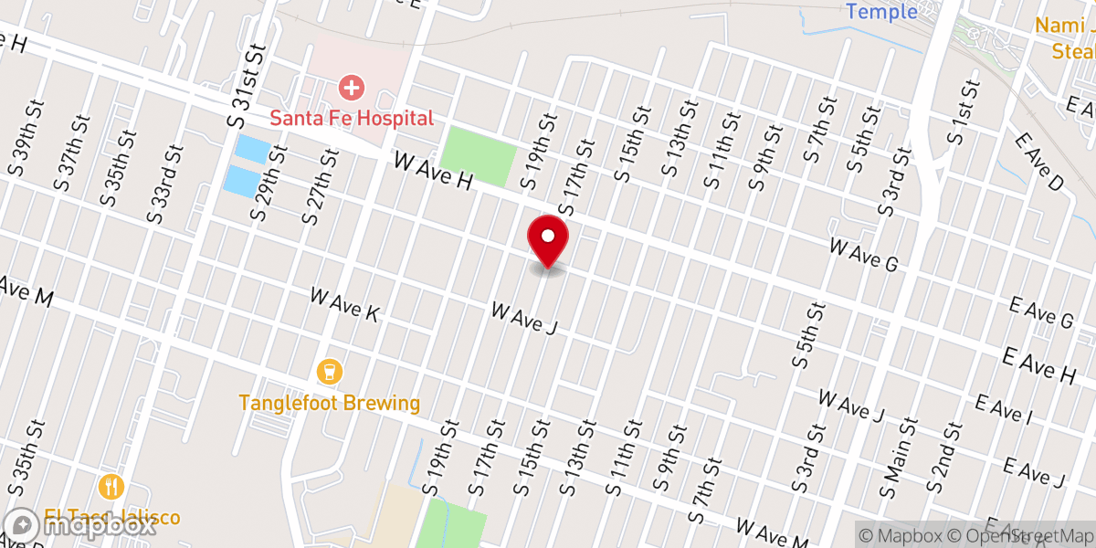 Map showing location of New Life Prayer Fellowship Church