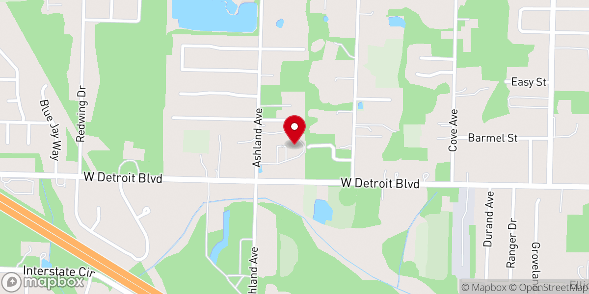 Map showing location of Deliverance Tabernacle Christian Center