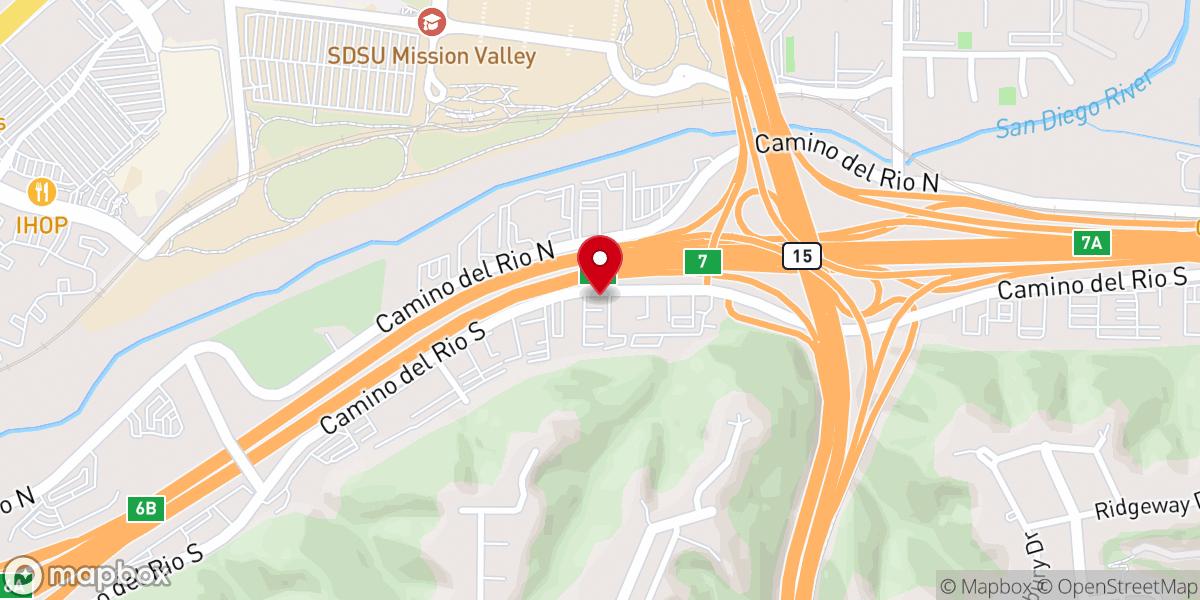 Map showing location of New Thought Center for Creative Living