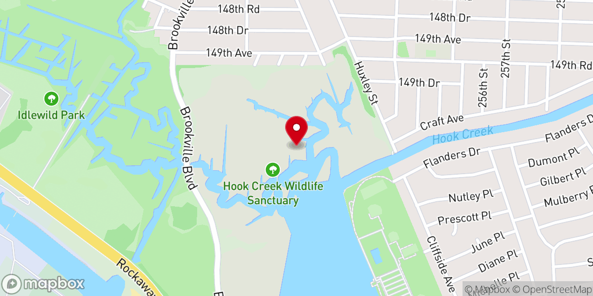 Map showing location of Hook Creek Park