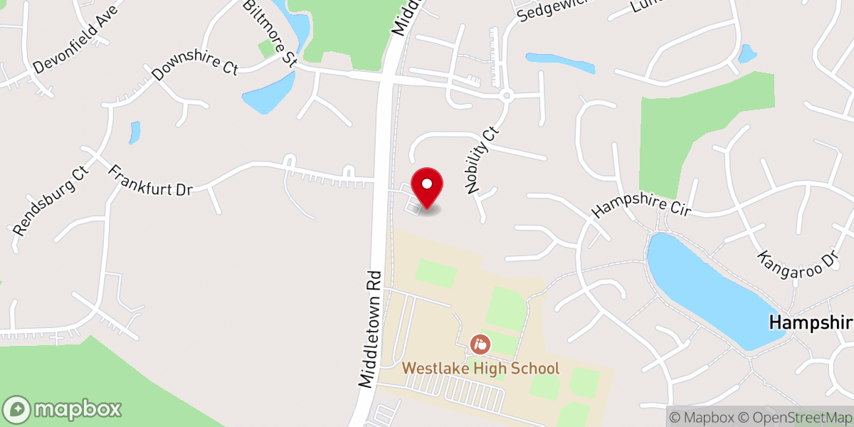 Map showing location of Lighthouse Baptist Church
