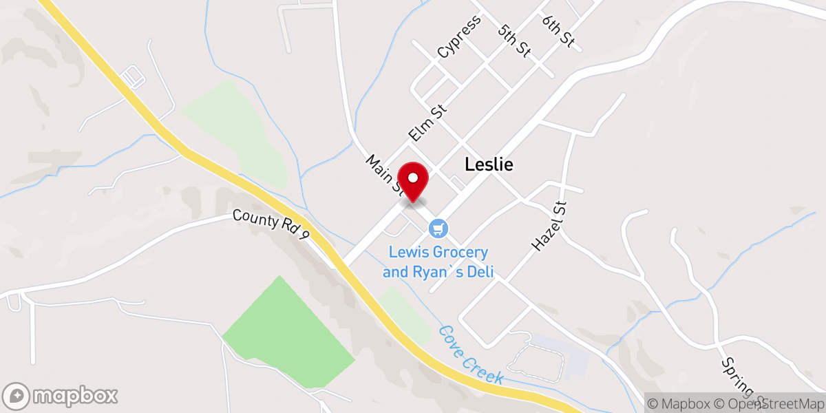 Map showing location of Rambo Church