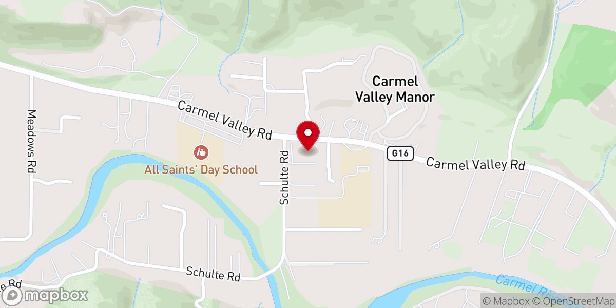 Map showing location of Sanctuary Bible Church