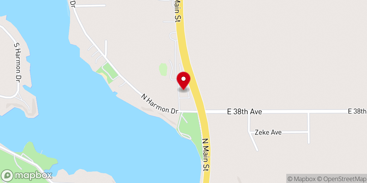 Map showing location of Resurrection Lutheran Church