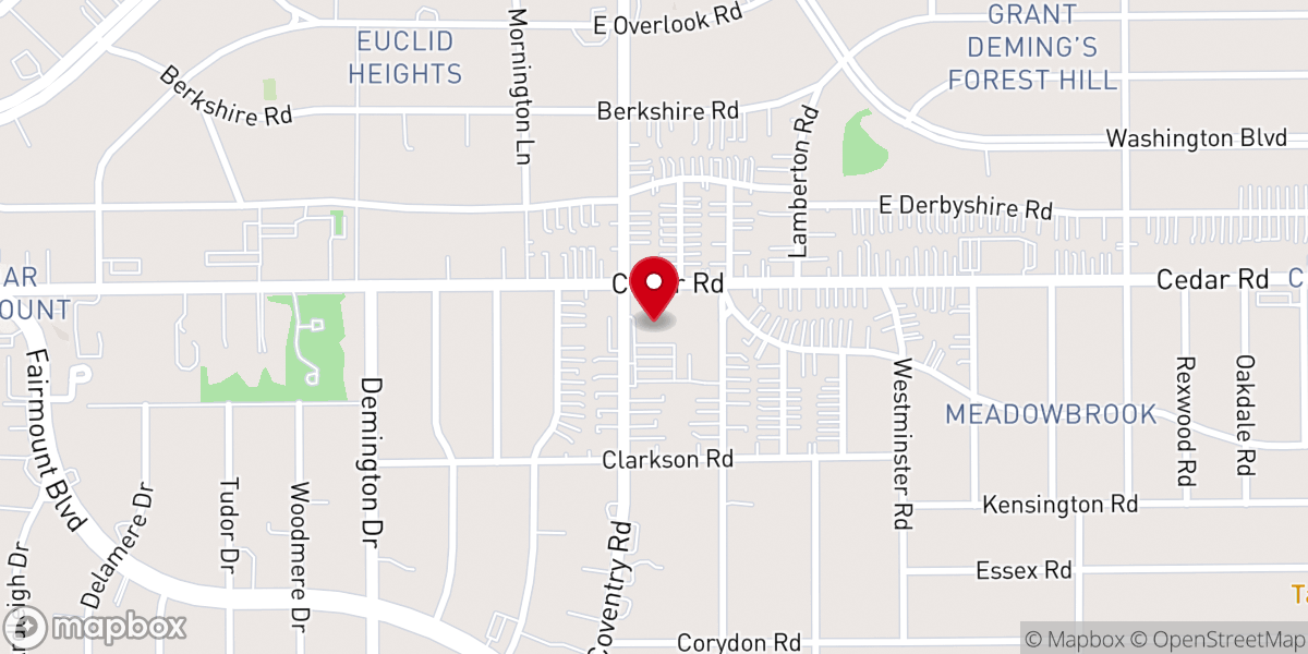 Map showing location of St. Ann Church
