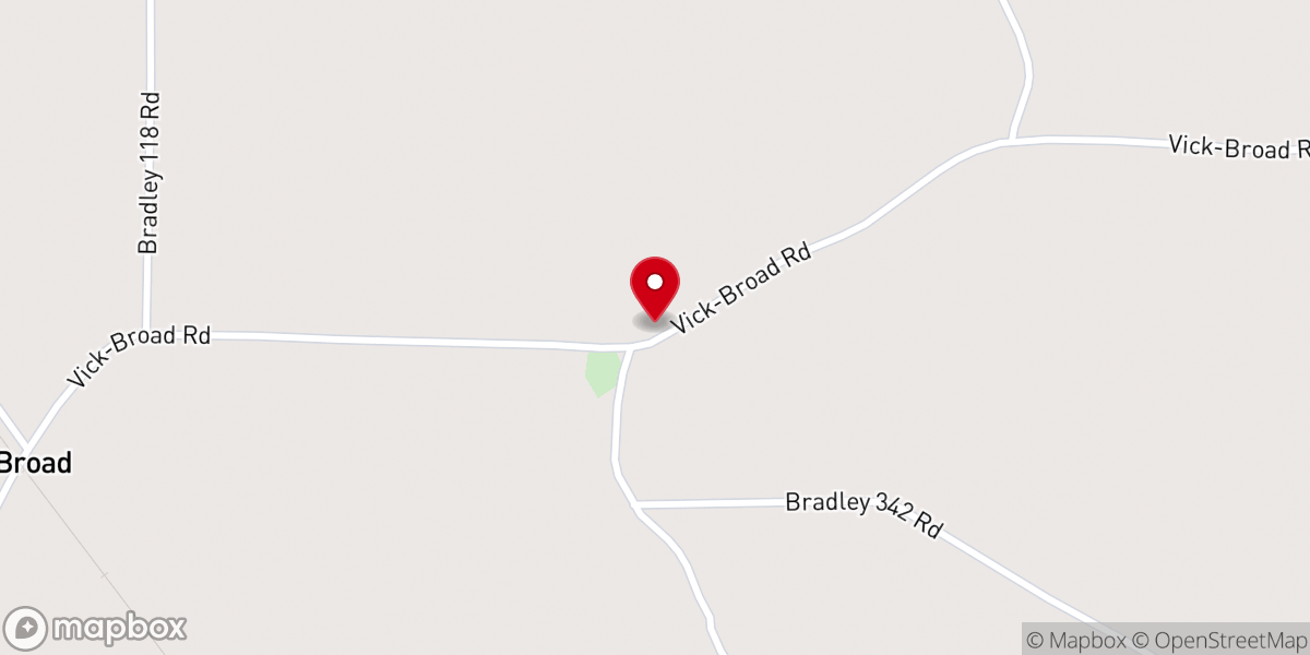 Map showing location of Hampton Chapel African Methodist Episcopal Church