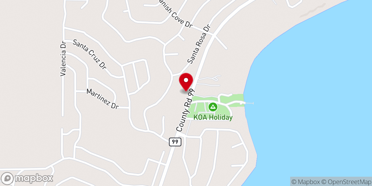 Map showing location of Lillian Church