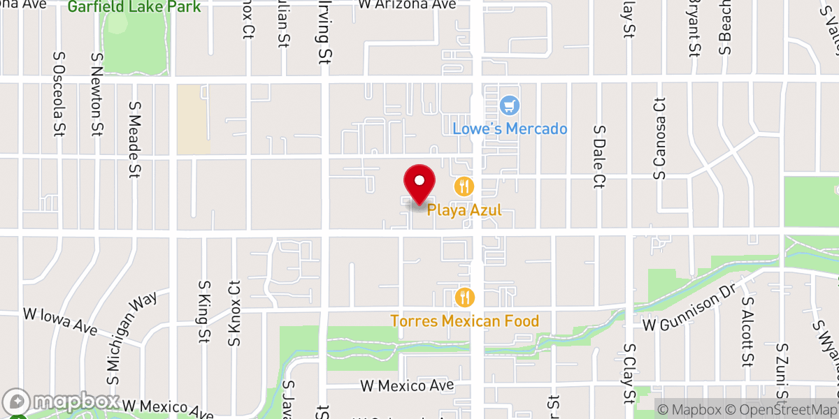Map showing location of Praise Center Church