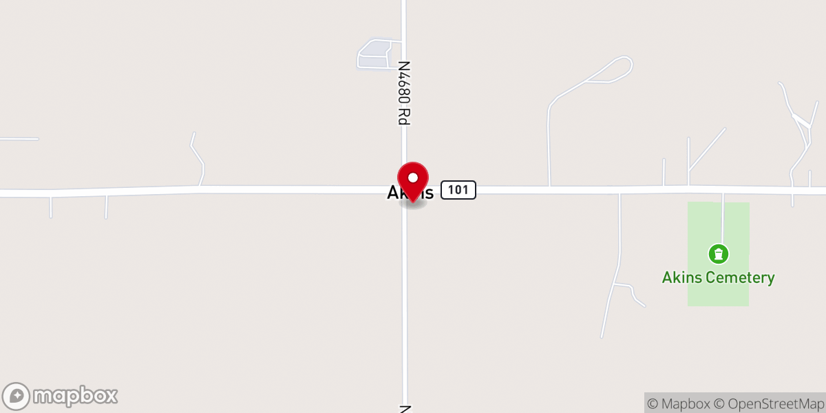 Map showing location of Trinity Holiness Church