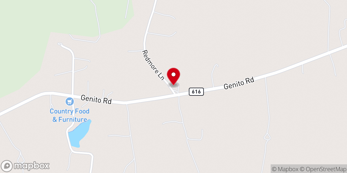 Map showing location of Pilgrim Mennonite Church