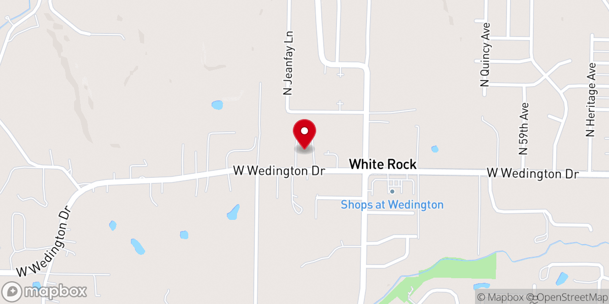 Map showing location of White Rock Church