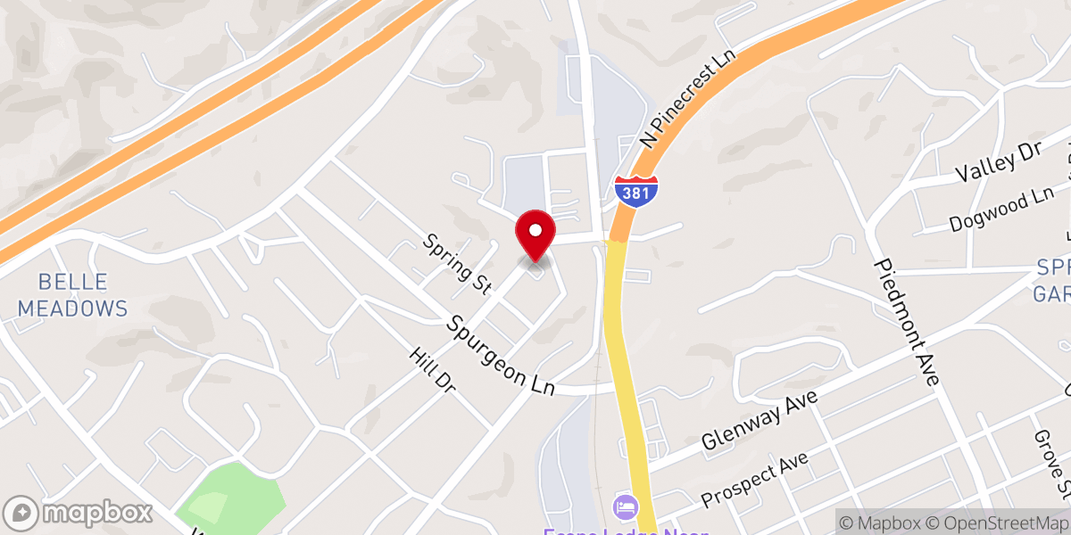 Map showing location of Keys Street Pentecostal Church