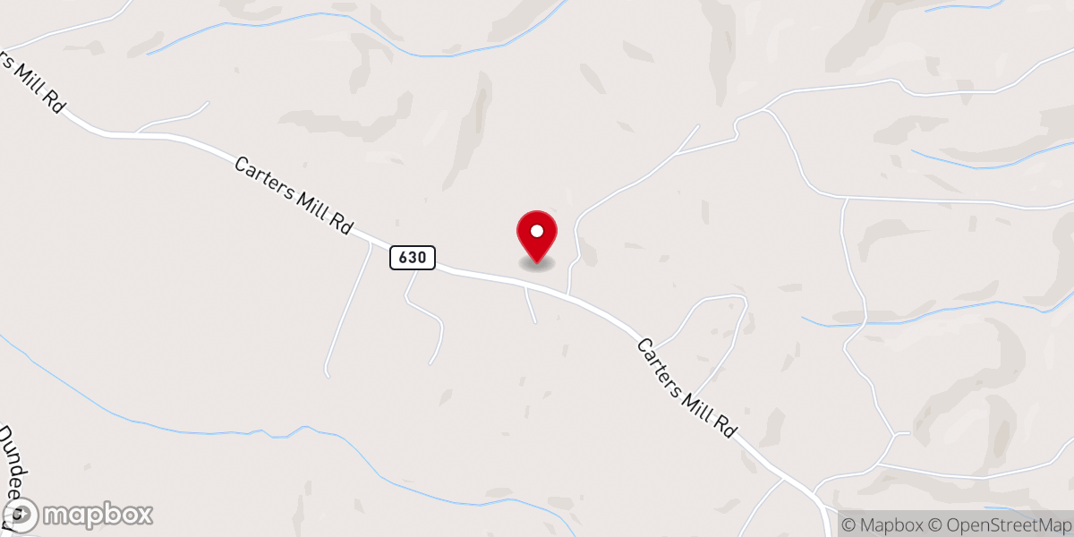 Map showing location of Mount Horeb United Methodist Church