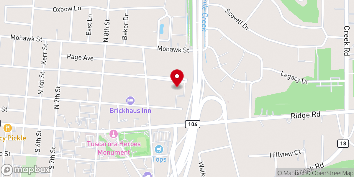 Map showing location of Messiah Lutheran Church