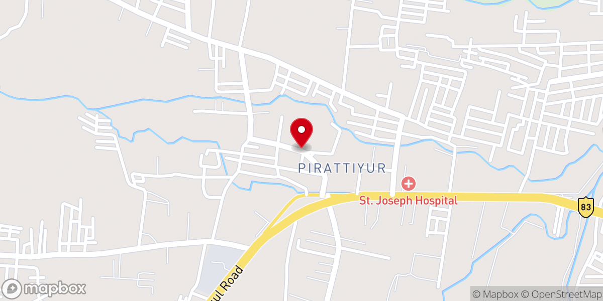 Map showing location of The Pentecostal Mission Church - TPM Pirattiyur