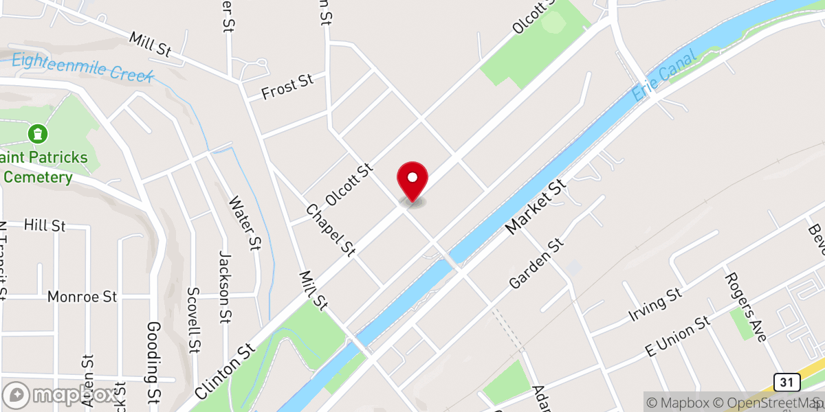Map showing location of Clinton St United Methodist