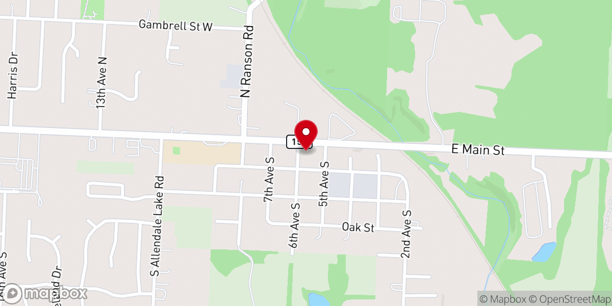 Map showing location of B'nai Yeshurun Messianic Congregation