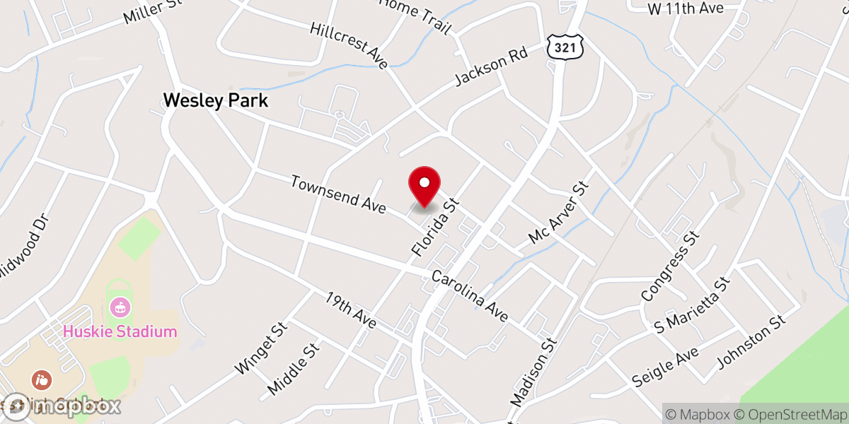 Map showing location of The Movement Centre
