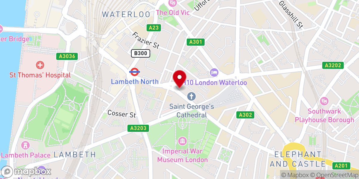 Map showing location of Archdiocese of Southwark