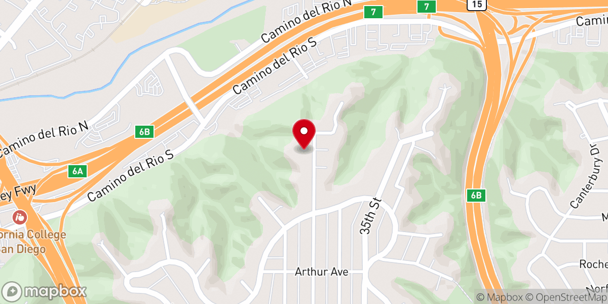 Map showing location of Carmelite Monastery