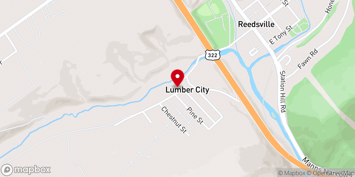 Map showing location of Big Valley Bible Church