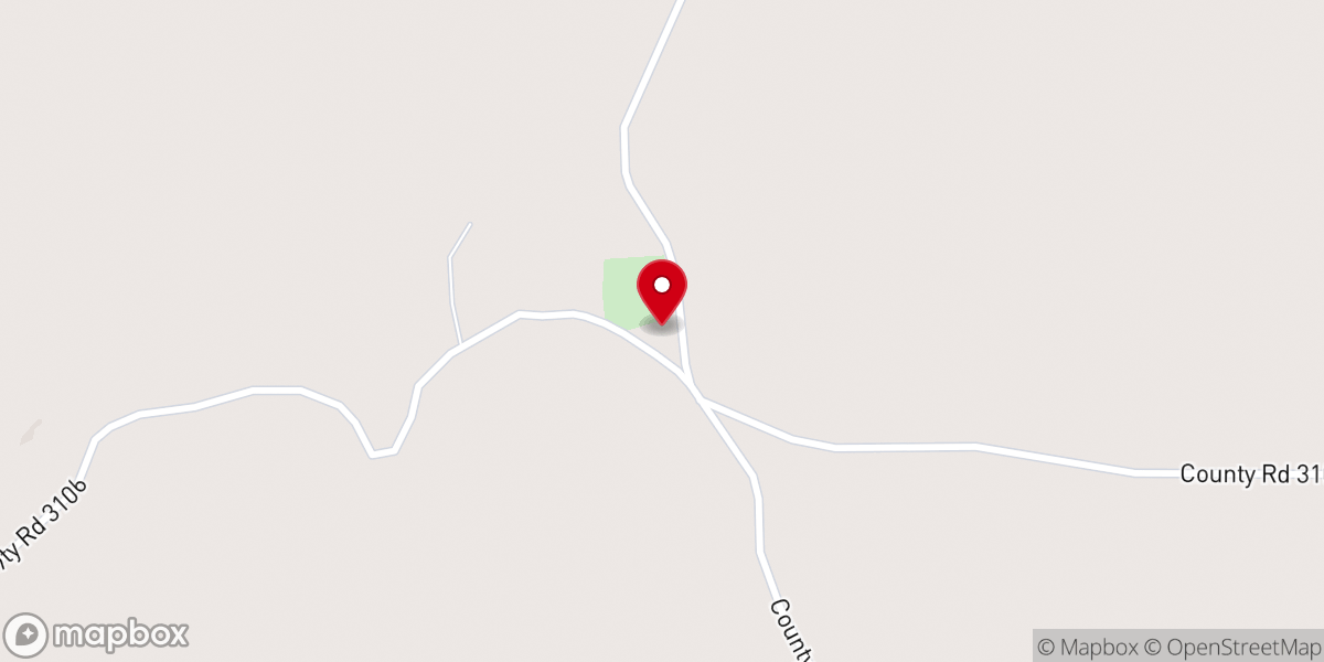 Map showing location of North Union Baptist Church