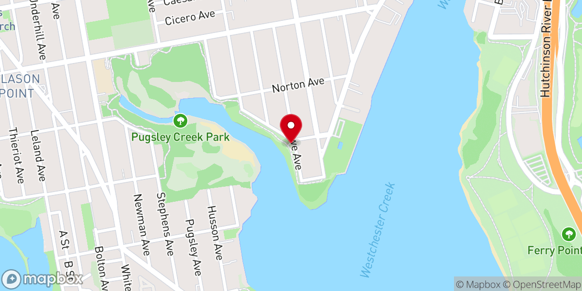 Map showing location of Castle Hill Park